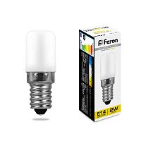 FERON Лампа светодиодная LED 2вт Е14 теплый для холодильников (LB-10) (25295)