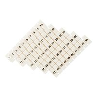 EKF Маркеры для JXB-ST 1,5 с нумерацией 1-50  (10 шт.)  PROxima (zb-st-1.5-1-50)