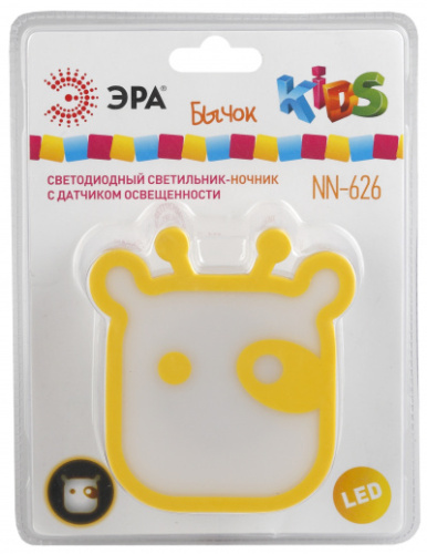 ЭРА Ночник NN-626-LS-Y желтый  (12/48/288)  (Б0015239)