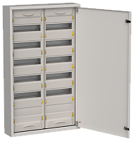 IEK TITAN 5 Корпус металлический ЩРн-144 (2х72) 960х570х140мм IP31 серый (одна дверь)  (TI5-50-N-2X072-31-7035)