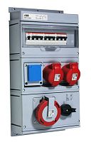 ABB Бокс MP32/SW1с розетками в сборе IP44 пластик  (MP32/SW1)  (2CMA168987R1000)