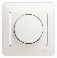 SCHNEIDER ELECTRIC GLOSSA Диммер поворотно нажимной,LED, RC, 630Вт  перламутр (GSL000637)
