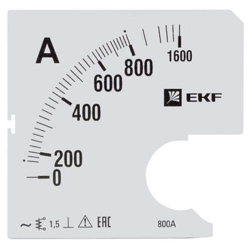 EKF Шкала сменная для A961 800/5А-1.5 PROxima (s-a961-800)