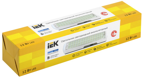 IEK Светильник аккумуляторный светодиодный ДБА-3928 15ч непостоянный Lithium-ions IP20 (LDBA0-3928-60-K01) фото 2