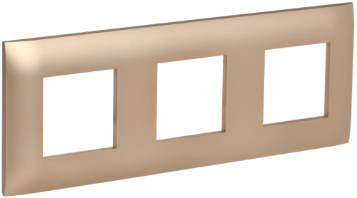 IEK SKANDY Рамка 3-местная SK-F03Sa песочный  (SK-M32-K98)