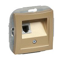 SCHNEIDER ELECTRIC ДУЭТ Розетка телефонная 1хRJ11 механизм шампань (WDE000481)