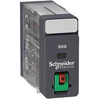 SCHNEIDER ELECTRIC Реле промежуточное 5А 2С/О ~24В кнопка тест (RXG21B7)