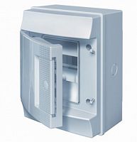 ABB Щит распределительный навесной ЩРн-П-4 пластиковый непрозрачная дверь IP65 серый Mistral65 без клем (1SL1100A00)