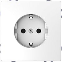 SCHNEIDER ELECTRIC Розетка D-Life 16А с заземляющим контактом и      шторками белый лотос SD (MTN2300-6035)