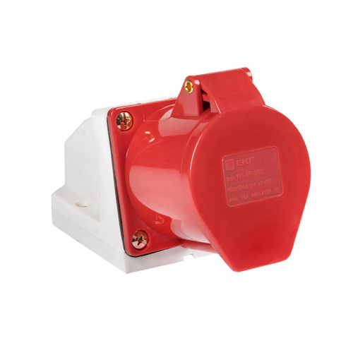 EKF Розетка кабельная 16А 3Р+Е IP44 на поверхность 380В (ps-114-16-380)