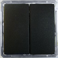 SCHNEIDER ELECTRIC W59 Выключатель двухклавишный скрытый без рамки черный бархат (VS516-252-6-86)