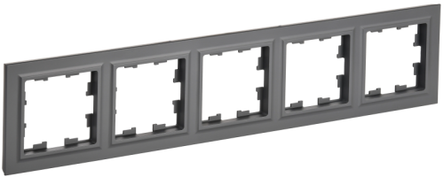 BRITE Рамка 5-местная РУ-5-БрГ графит IEK (BR-M52-K53) BRITE Рамка 5-местная РУ-5-БрГ графит IEK (BR-M52-K53)