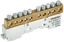 IEK TEKFOR Шина L фаза неизолированная на универсальном держателе 8х12-10-Ср  (TF-NN20-10-DL-K03)