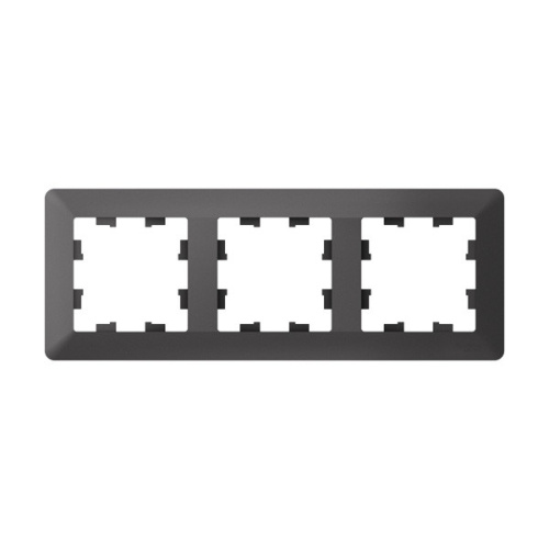 ATLASDESIGN AIR 3-постовая РАМКА, БАЗАЛЬТ (ATN221403) фото 2