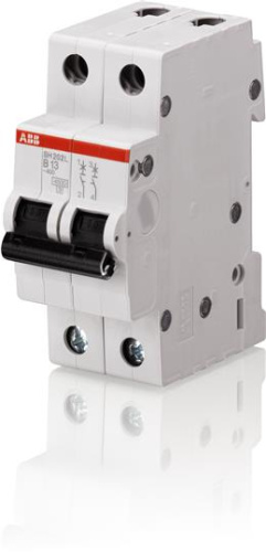 ABB Выключатель автоматический двухполюсный SH202L B16 (2CDS242001R0165)