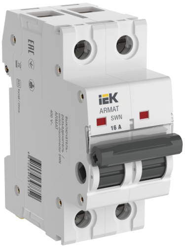 IEK ARMAT Выключатель нагрузки SWN 2P 16А (AR-SWN-2-016)