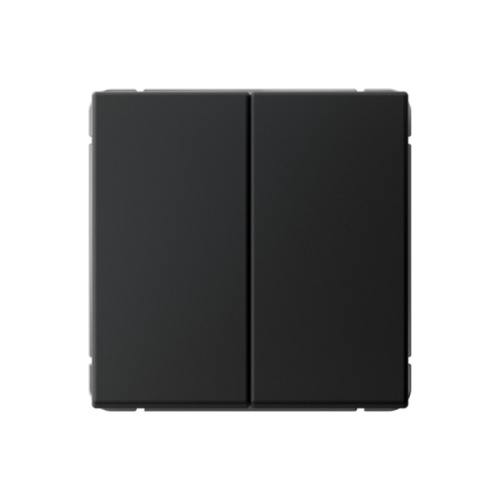 Systeme Electric ARTGALLERY 2-клавишный выключатель кнопочный, сх.2, 10А, механизм, карбон (GAL001017)