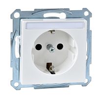 SCHNEIDER ELECTRIC Механизм розетки Schuko с полем для надписи белый (MTN2302-0319)