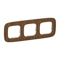 LEGRAND Valena ALLURE Рамка 3 поста орех универсальная (754463 )