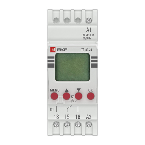 EKF Таймер электронный ТЭ-80 24-230В PROxima (te-80-24) фото 2 EKF Таймер электронный ТЭ-80 24-230В PROxima (te-80-24) фото 2