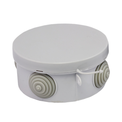 EKF Коробка распаячная с крышкой КМР-040-039 наружная 85х40 АБС серая 4 входа IP54 PROxima (plc-kmr-040-039)