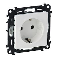 LEGRAND Valena LIFE Розетка силовая 2К+З 16А 250В винтовые зажимы белая (753425 )