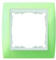 SIMON Рамка на 2 поста, S82, пастель зеленая - белый (82621-65)