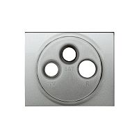 LEGRAND Galea Life Лицевая панель TV-RD-SAT 3 отверстия алюминий (771389 )