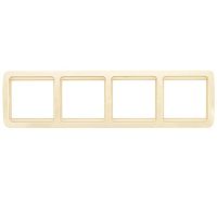 EKF Лондон Рамка четырехместная горизонтальная бежевая (EEM-G-304-20)