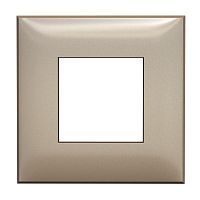 DKC 'Рамка ARTLEBEDEV, ''Avanti'', ''Кремовый жемчуг'', 2 модуля' (4425902)