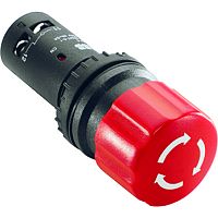 ABB Кнопка аварийная CE3T-10R-11 c фиксацией 1НО+1НЗ (1SFA619500R1071)