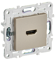IEK SKANDY Розетка HDMI SK-H01Sh шампань  (SK-H10-K37)