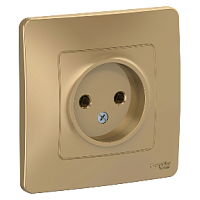 SCHNEIDER ELECTRIC BLANCA скрытой установки розетка без заземления без шторок 16А, 250В, титан (BLNRS000014)