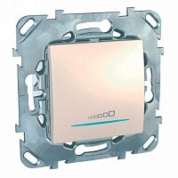 SCHNEIDER ELECTRIC UNICA Диммер нажимной 350VA в рамку бежевый (MGU5.515.25ZD)