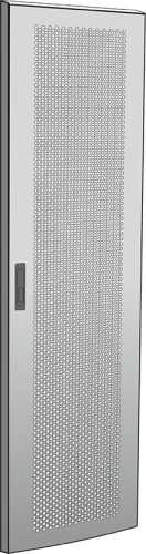 Дверь перфорированная ITK для шкафа LINEA N 38U 600 мм серая