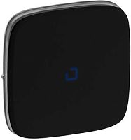 LEGRAND Valena ALLURE Лицевая панель для переключателя промежуточного с подсветкой/индикацией Антрацит (755278 )