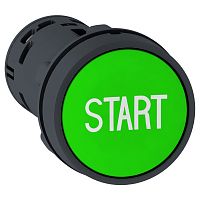SCHNEIDER ELECTRIC Кнопка 22мм зеленая с возвратом 2НО START (XB7NA3333)