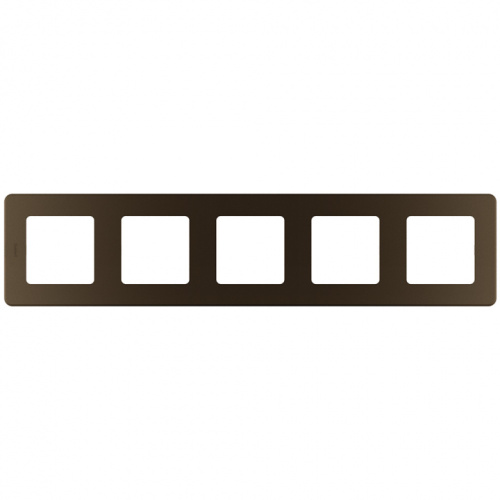 LEGRAND INSPIRIA Рамка декоративная универсальная  , 5 постов, для горизонтальной или вертикальной установки, цвет &quot;Бронза&quot; (673979)