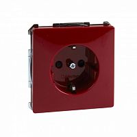 SCHNEIDER ELECTRIC Механизм розетки Schuko рубиновый для спец.цепей (MTN2300-4006)