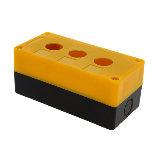 EKF Корпус КП103 пластиковый 3 кнопки желтый (cpb-103-o)