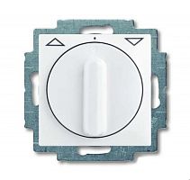 ABB Выключатель жалюзи с накладкой 1P+N+E альпийский белый  (2713 UCDR-94-507)  (2CKA001101A0920)