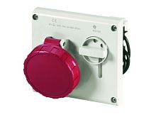 DKC Розетка скрытой установки IP67 16А 2P+E 230В с механической блокировкой и верхним расположением раз (DIS4051683)