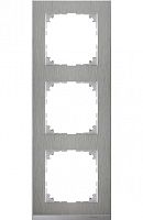 SCHNEIDER ELECTRIC M-Pure Decor Рамка 3 поста сталь/алюминий (MTN4030-3646)