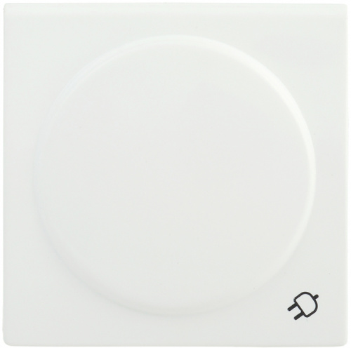 IEK Накладка розетка с заземляющим контактом с крышкой BOLERO белый (ENB31-R-K01)