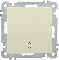 IEK ВС10-1-2-Б Выключатель одноклавишный проходной 10А BOLERO кремовый IEK  (EVB12-K33-10)