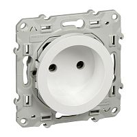 SCHNEIDER ELECTRIC ODACE Розетка со шторками белая (S52R033)