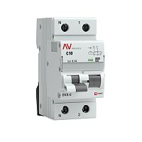 EKF Автомат дифференциальный DVA-6 1P+N 10А  (C) 100мА  (A) 6кА AVERES (rcbo6-1pn-10C-100-a-av)