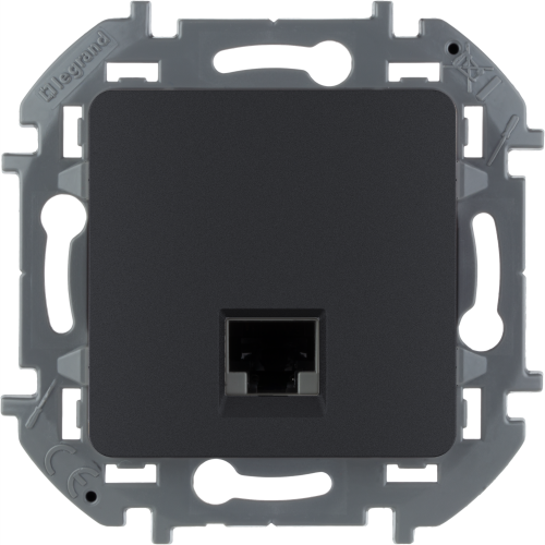 LEGRAND INSPIRIA Двойная розетка RJ 45 - категория 6 - UTP - - алюминий (673833) фото 4 LEGRAND INSPIRIA Двойная розетка RJ 45 - категория 6 - UTP - - алюминий (673833) фото 4