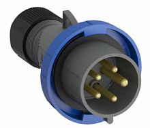 ABB Вилка кабельная Easy&Safe 416EP9W 16А 3P+N+E IP67 9ч  (416EP9W)  (2CMA101091R1000)