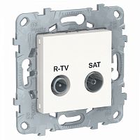 SCHNEIDER ELECTRIC Розетка UNICA NEW R-TV/ SAT оконечная белый (NU545518)